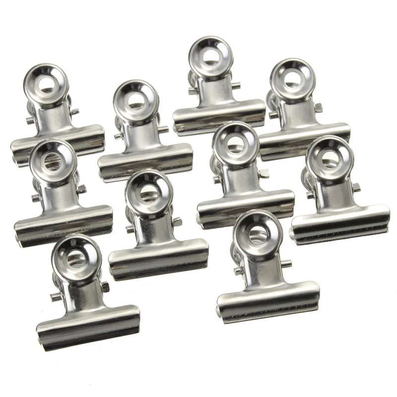 Binder Clip Assorted - お手頃価格のシルバートーンメタルオフィス用紙ドキュメントバインダークリップ22mm 10個