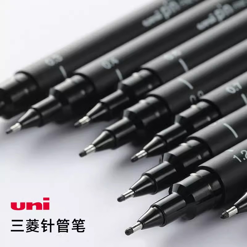 Gel Ink Pen Set - ユニニードルジェルペン、ピグメントライナーペンセット、手描きフック、ラインマーカー、スタイロ描画、マンガスケッチアート、3個、6個、12個
