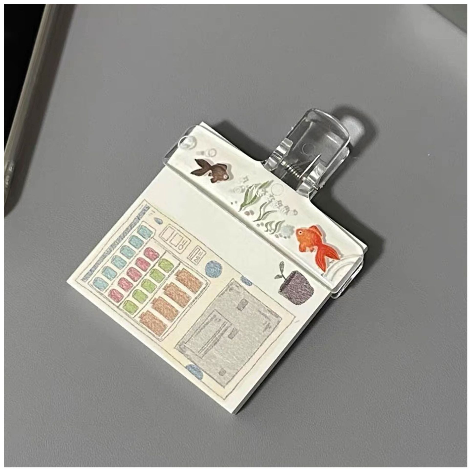 Binder Clip Assorted - 透明アクリルバインダークリップ 1PC 大型ドキュメント固定クランプ学生オフィスペーパークリップ文具オーガナイザー