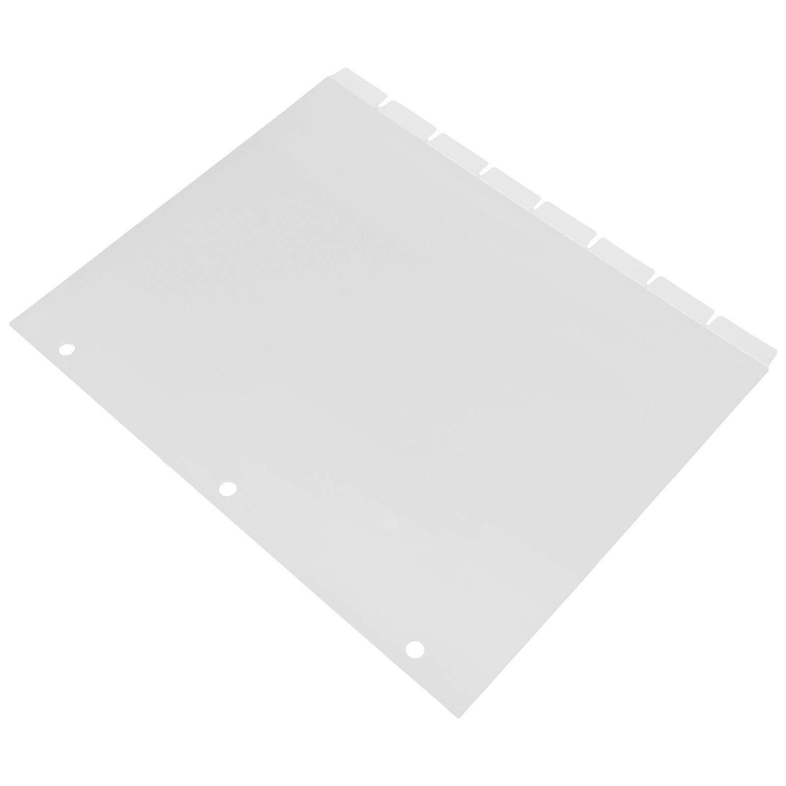 Index Tab Divider - 8枚入りインデックスディバイダー 丈夫なプラスチック製 取り外し可能なカラータブ付きバインダーシート 迅速な文書整理用 インデックスディバイダー