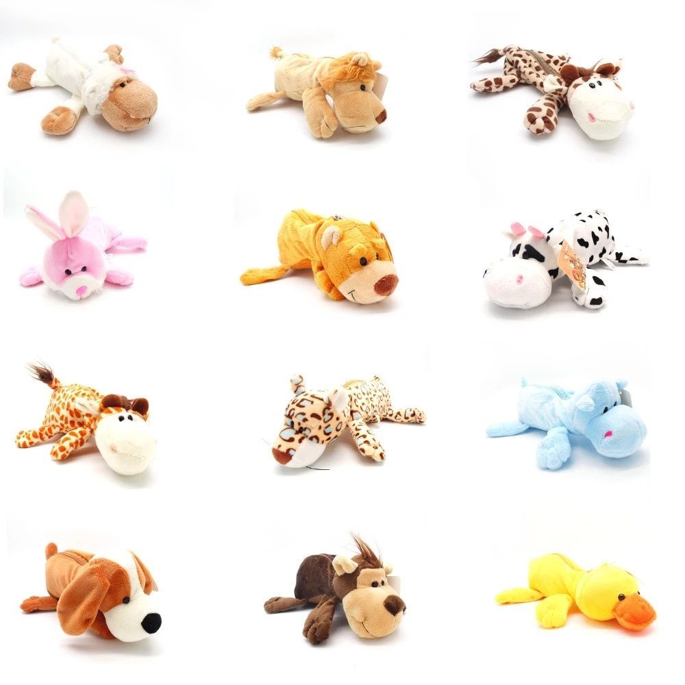 Lion Stationery & Office Supply(Kunshan)Co.Ltd - かわいいぬいぐるみの森の動物の鉛筆ケース、カワイイライオン、猿、象、子供のための文房具収納用品、素晴らしいギフトバッグ