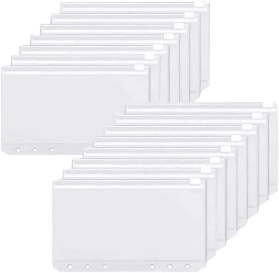 Planner Weekly Budget - バインダーポケット A6 6 穴ジッパーバインダーポケット防水 PVC 現金予算封筒ルーズリーフバッグバインダーノートブックプランナー