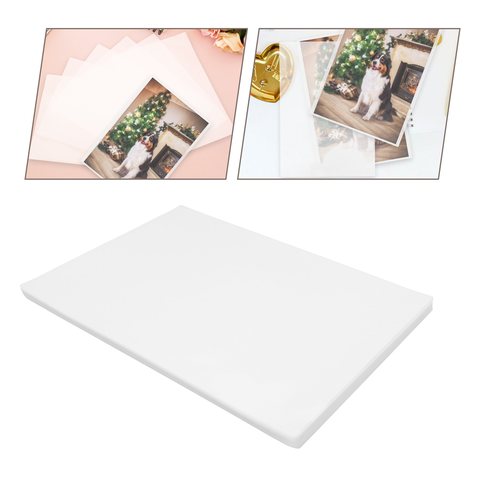 Document Laminator Pouch - 100枚入り サーマルラミネートパウチ クリアA4ラミネートシート 写真、書類、図面用 防水性のある丈夫なEVA PET素材