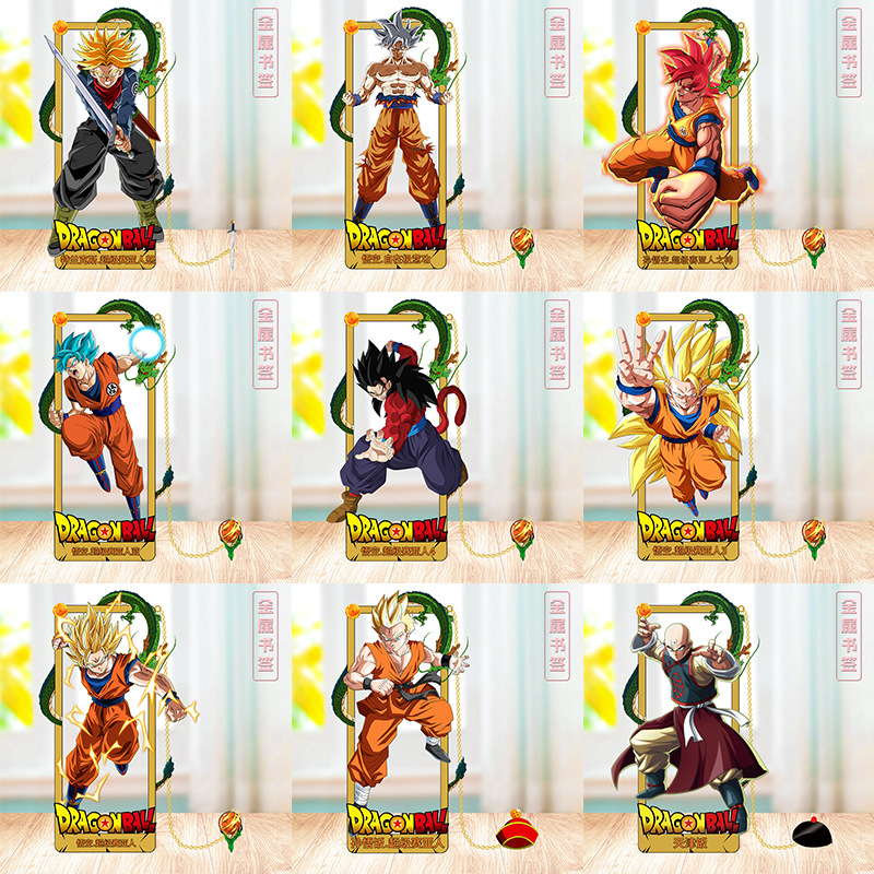 Ideal Stationery & Office Supply - ドラゴンボール-メタルブックマーク、アニメスタイルのクリップ、学生やファンに最適