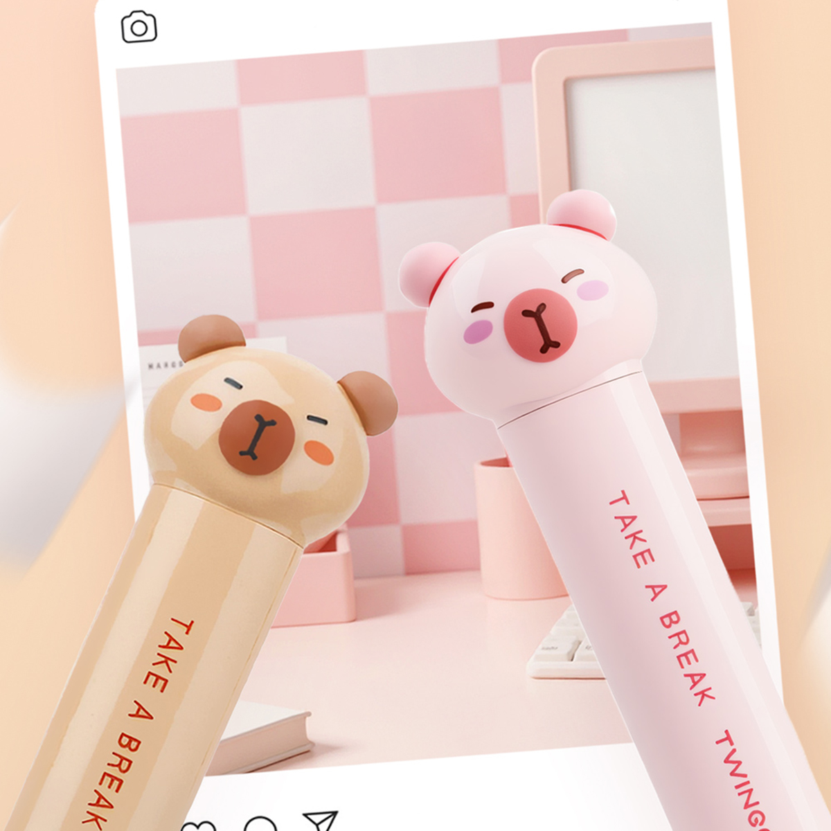 カピバラ型の折りたたみ式携帯カッター、紙、日記、クリエイティ - Stationery Office のレビューと価格