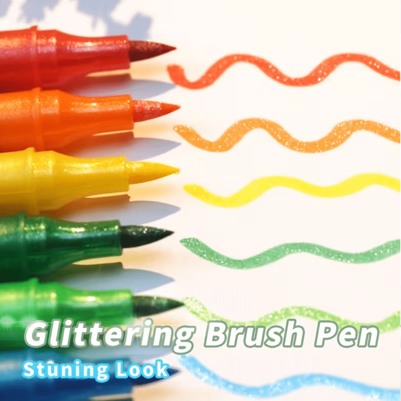 24/48色両端グリッターペン、速乾性ジェルインク入り -  - Gel Ink Pen Set のレビューと価格
