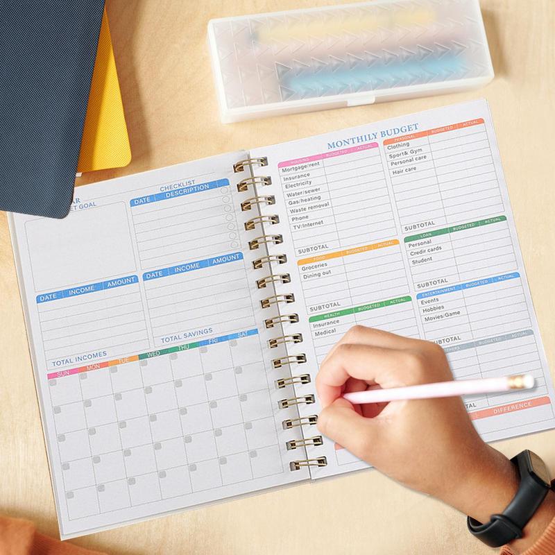 スパイラルコイル予算メモ帳、ウィークリープランナー、スムーズ - Planner Weekly Budget のレビューと価格
