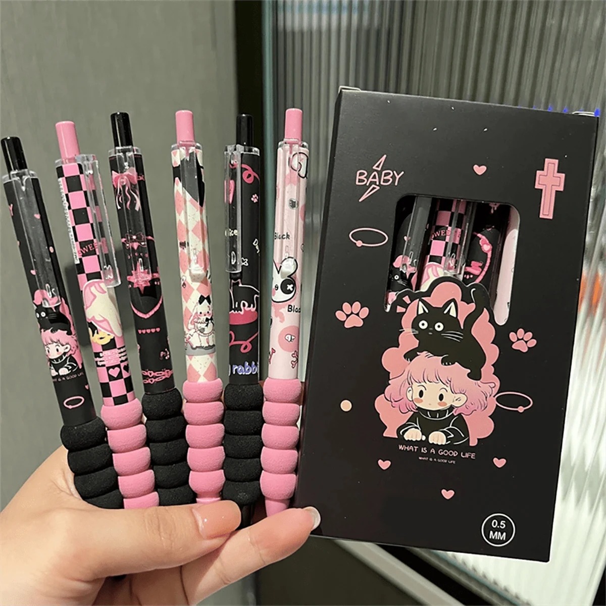 6本入りおしゃれで可愛いニュートラルペンセット、速乾性ソフト - Ideal Stationery & Office Supply のレビューと価格