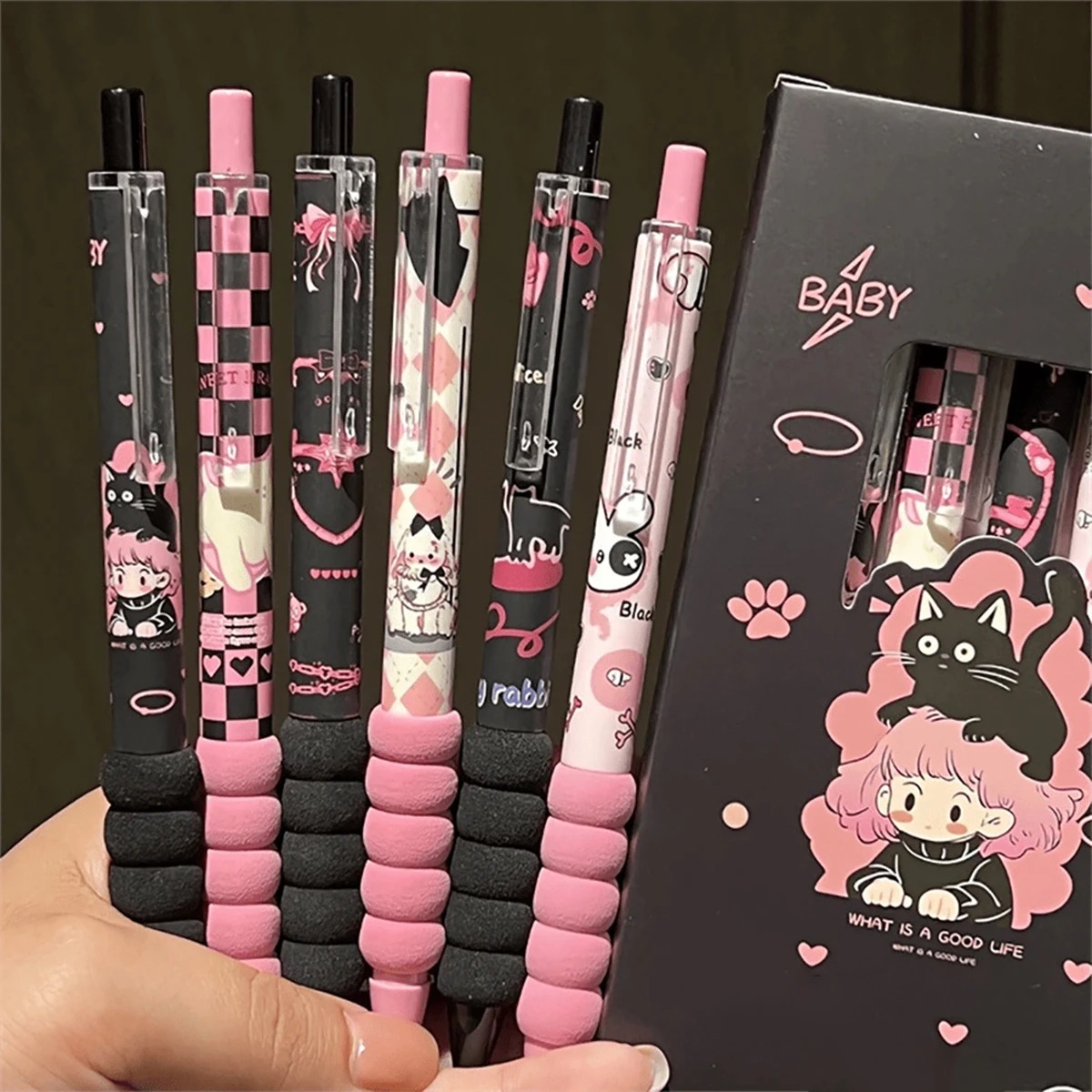 6本入りおしゃれで可愛いニュートラルペンセット、速乾性ソフト - Ideal Stationery & Office Supply のレビューと価格