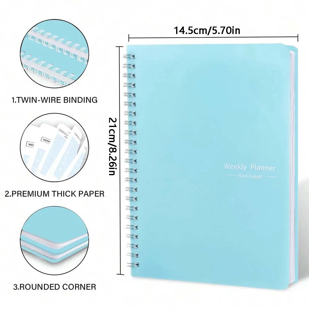 A5 ウィークリープランナー コイルデイリープランナー シン - Planner Weekly Budget のレビューと価格