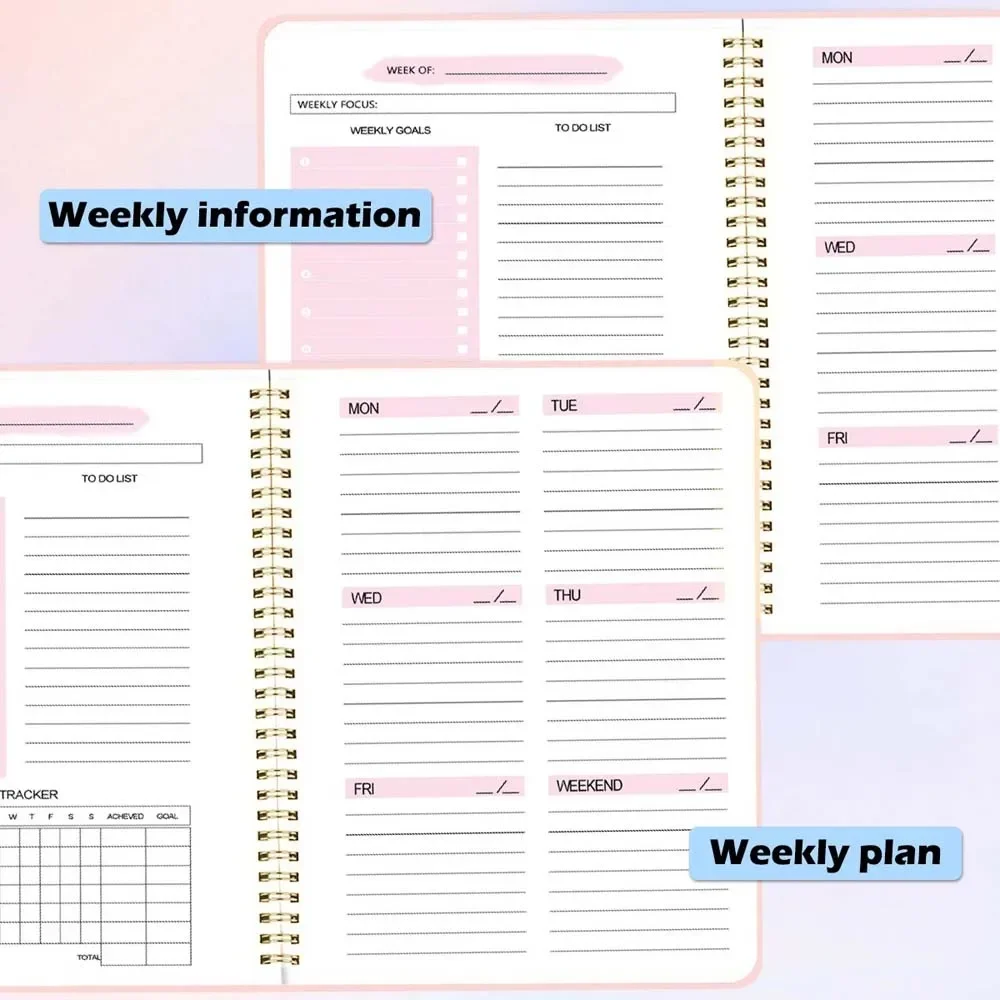 A5 ウィークリープランナー コイルデイリープランナー シン - Planner Weekly Budget のレビューと価格