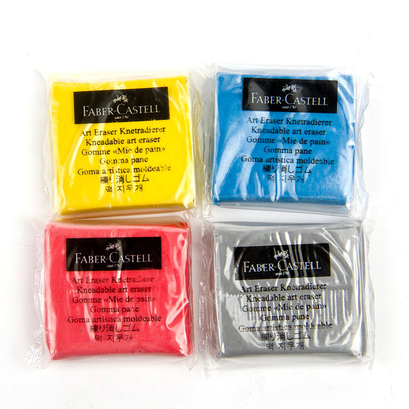 ファーバーカステル練り込みソフトプラスチック消しゴムワイプハ - Rubber Eraser Kneaded のレビューと価格