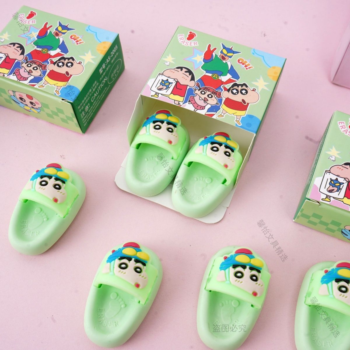 クレヨンしんちゃん スリッパ型消しゴム かわいい3D漫画風  - Stationery Office のレビューと価格