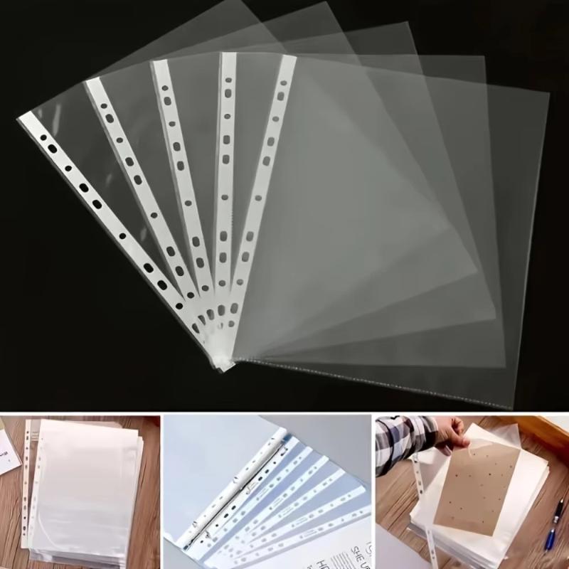 100枚入り透明A4プラスチックファイルフォルダー - 11 - Binder Clip Assorted のレビューと価格