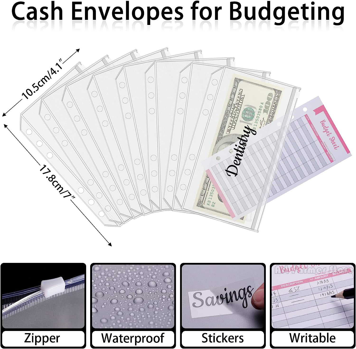 A6 予算バインダー 現金封筒付き 貯蓄帳予算プランナー P - Planner Weekly Budget のレビューと価格