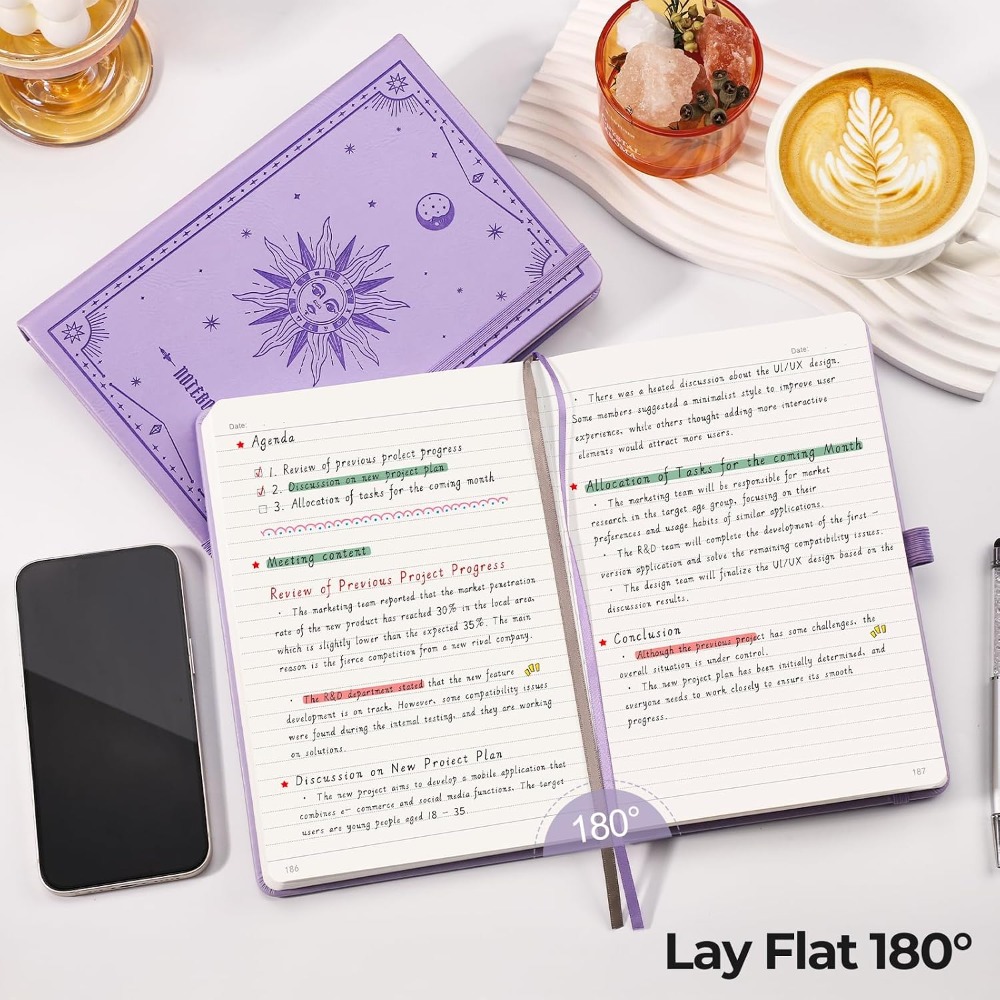 A5 ハードカバー ライン入りジャーナル - 320 ページ - Journal Leather Hardcover のレビューと価格