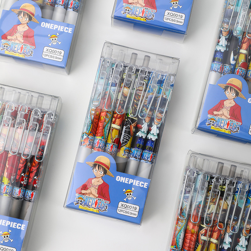 アニメワンピース 12/24本入り ブラックインクペンセット - Gel Ink Pen Set のレビューと価格