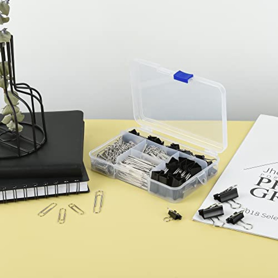 様々なサイズのバインダークリップとジャンボペーパークリップセ - Binder Clip Assorted のレビューと価格