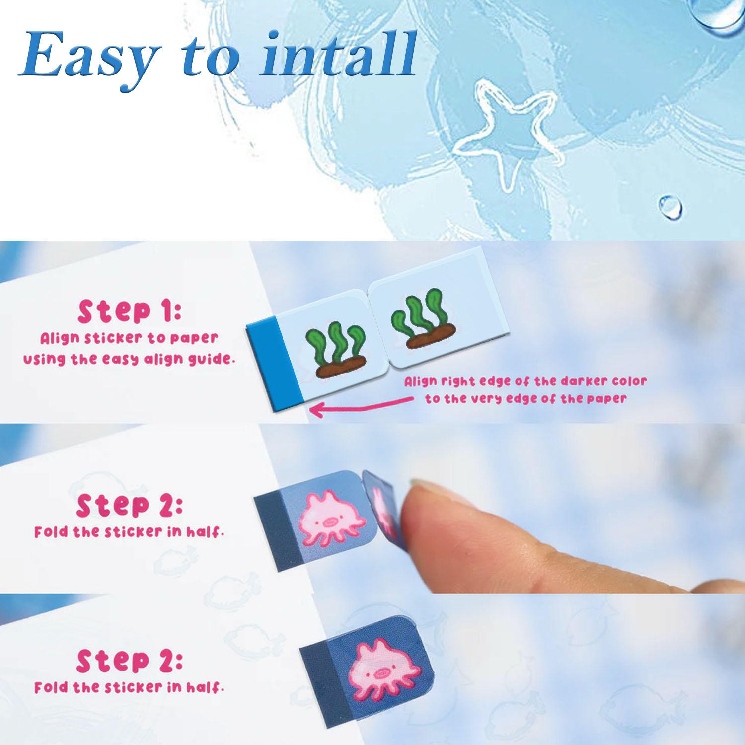Sea Creature Lil Tab ステッカー タブ、 - Index Tab Divider のレビューと価格