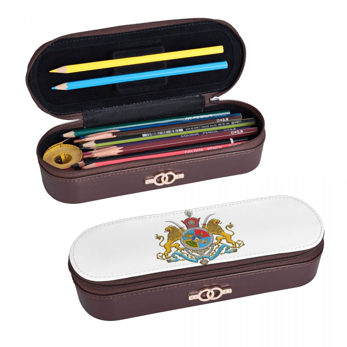 イラン国旗エンブレムペルシャ太陽ライオン革製ペンケースペンホ - Lion Stationery & Office Supply(Kunshan)Co.Ltd のレビューと価格