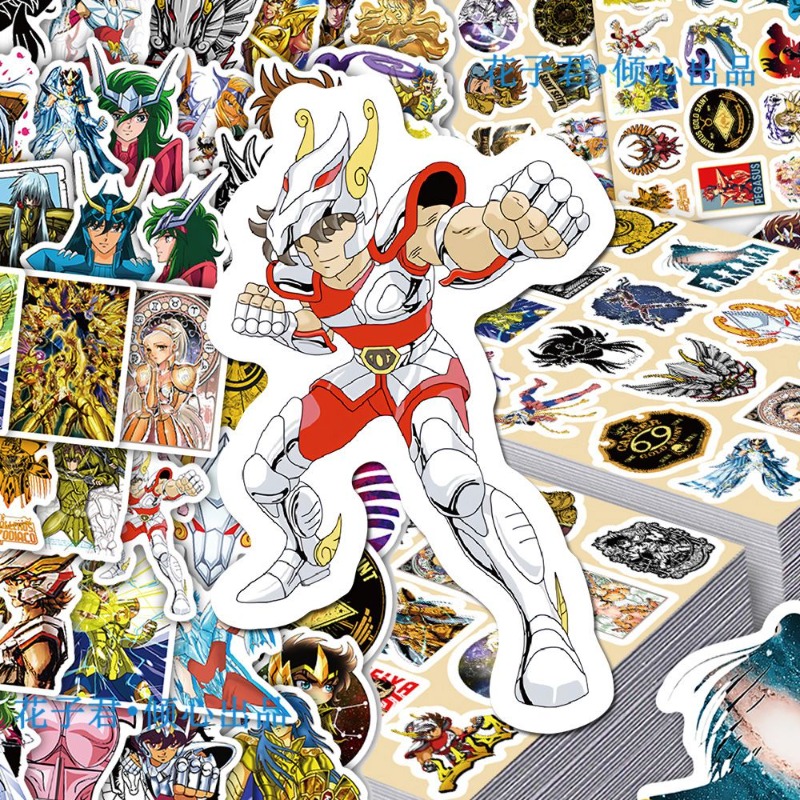 101 個聖闘士星矢アニメステッカー漫画キャラクター DIY - Stationery Office のレビューと価格