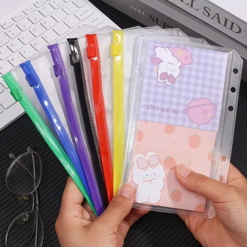 2-12 個クリア A6 6 穴バインダーポケット防水 PV - Planner Weekly Budget のレビューと価格