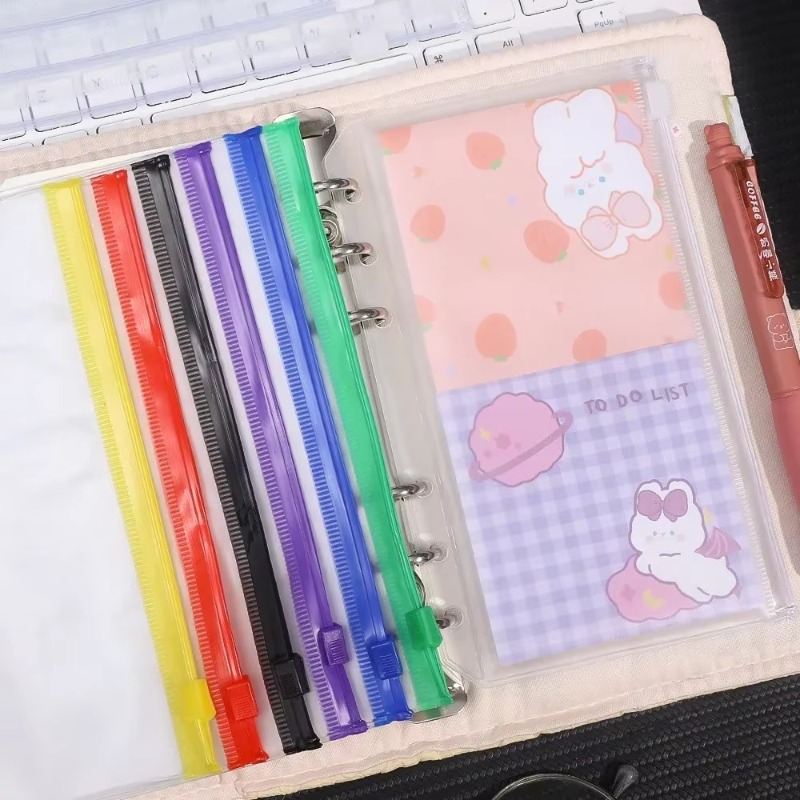 2-12 個クリア A6 6 穴バインダーポケット防水 PV - Planner Weekly Budget のレビューと価格