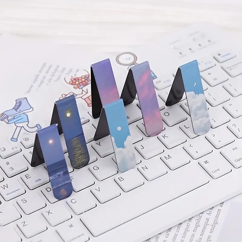 2 個の風景をテーマにした磁気ブックマークマグネットページマ - Bookmark Magnetic Clip のレビューと価格