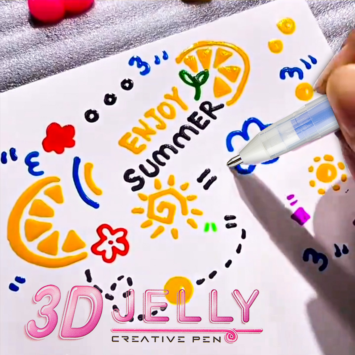 SHANDS 12本入り3Dゼリーゲルペンセット、1.0mm - Gel Ink Pen Set のレビューと価格