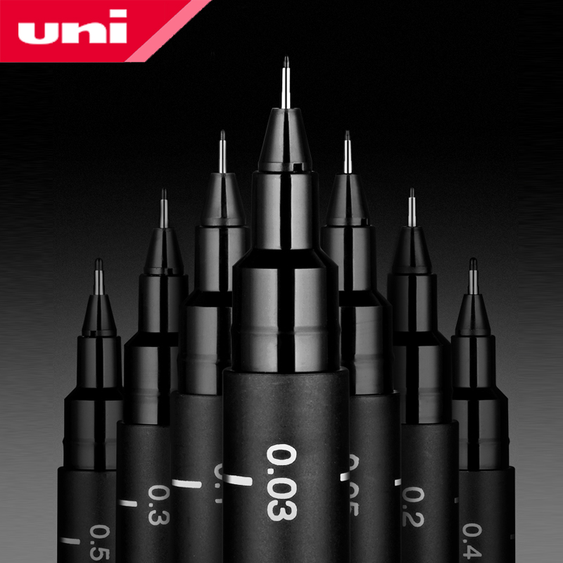 ユニニードルジェルペン、ピグメントライナーペンセット、手描き - Gel Ink Pen Set のレビューと価格