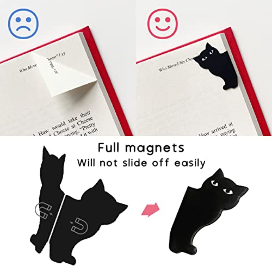 磁気ブックマーク - 6個入り かわいいブックマーカークリッ - Bookmark Magnetic Clip のレビューと価格