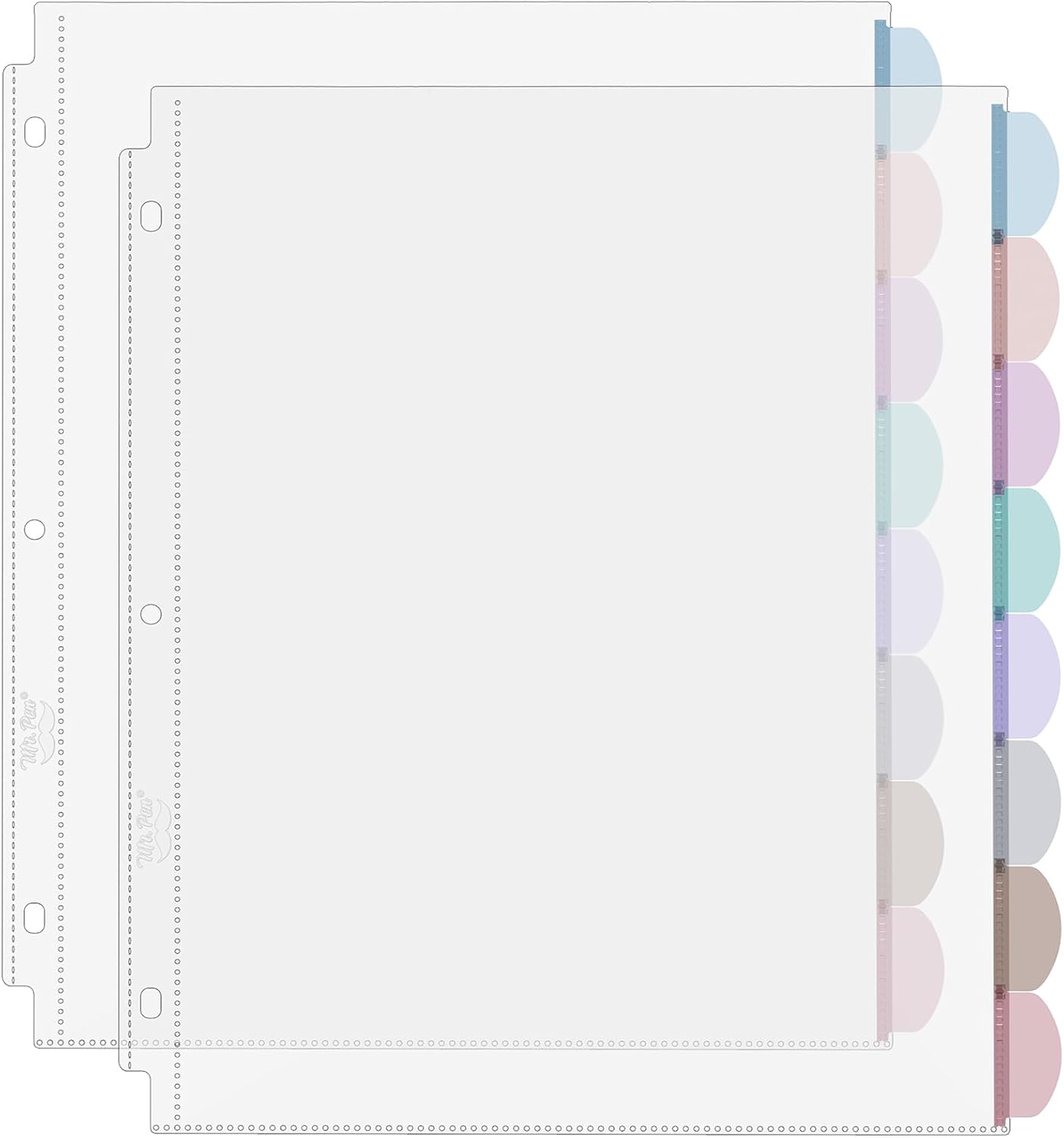 A4 クリアシートプロテクター タブ付き、8タブ、2セット、 - Index Tab Divider のレビューと価格