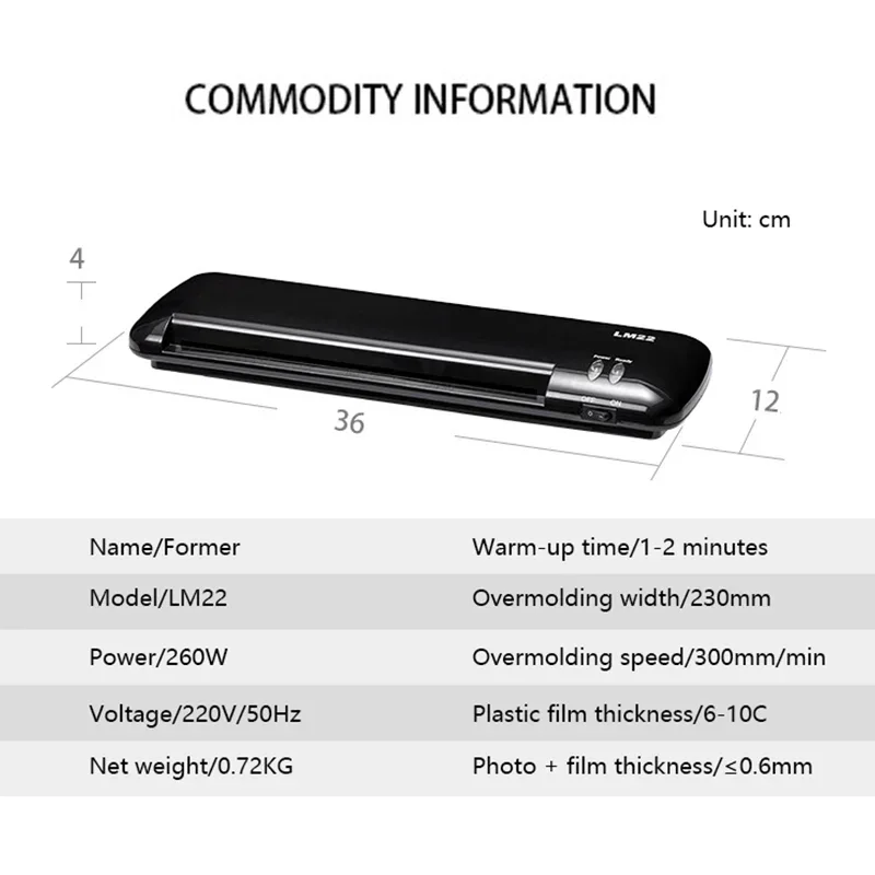 優れた A4 ラミネーターマシン家庭用ロールラミネーター冷間 - Document Laminator Pouch のレビューと価格