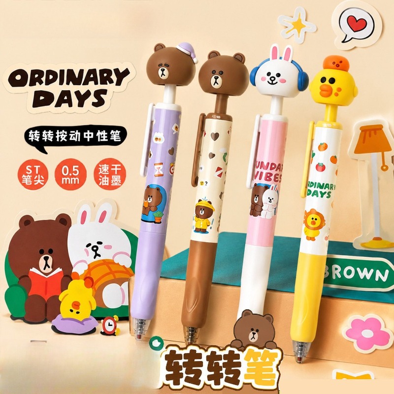 新しいラインフレンズブラウンコニーサリー二次漫画学生速乾性ブ - Stationery Warehouse のレビューと価格