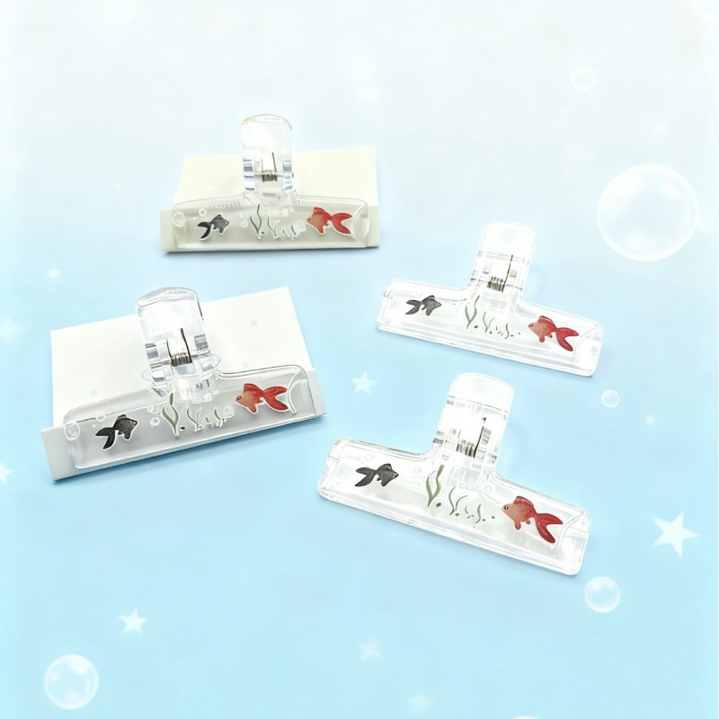 透明アクリルバインダークリップ 1PC 大型ドキュメント固定 - Binder Clip Assorted のレビューと価格