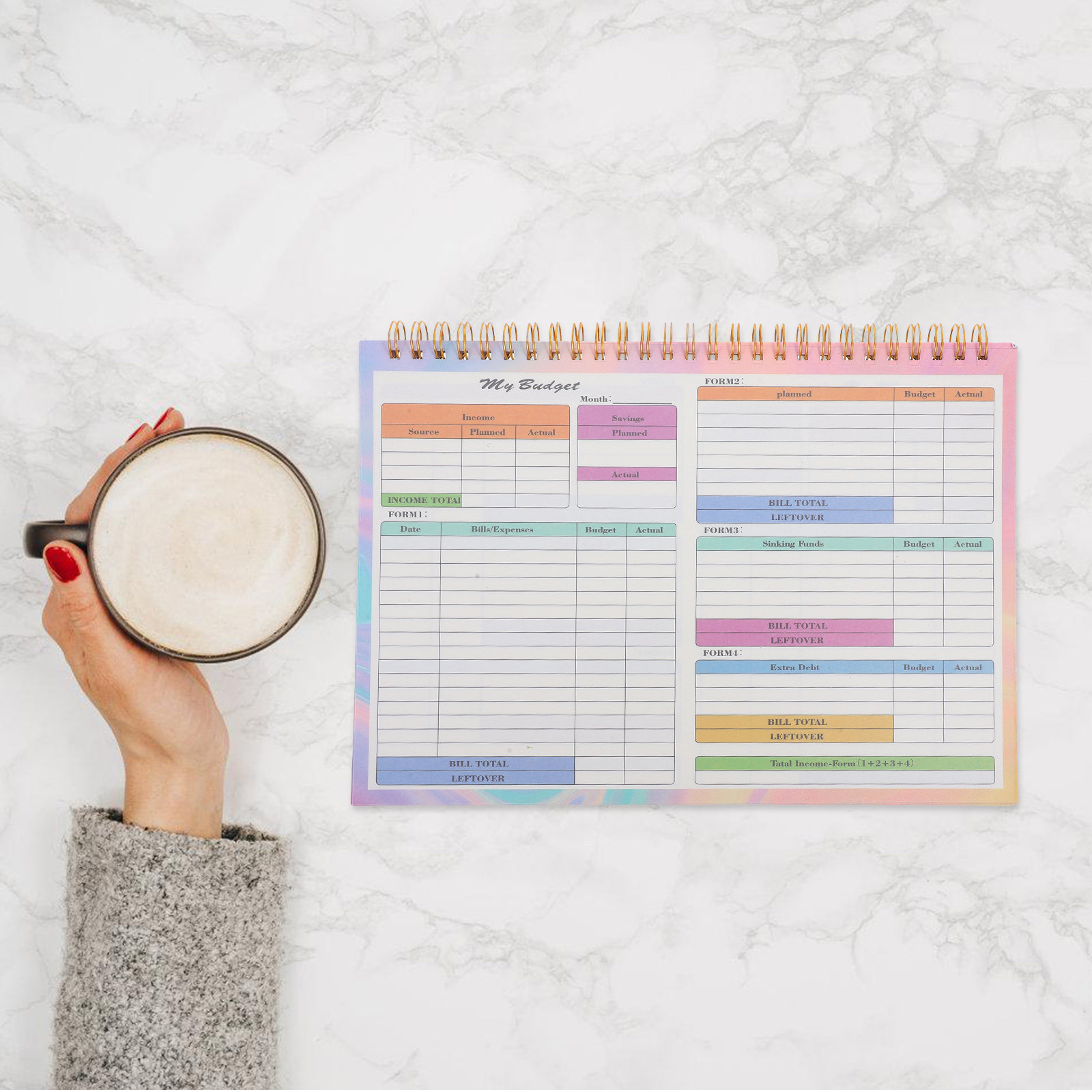 B5デイリーウィークリー財務台帳支出記録簿日付なしプランナー - Planner Weekly Budget のレビューと価格