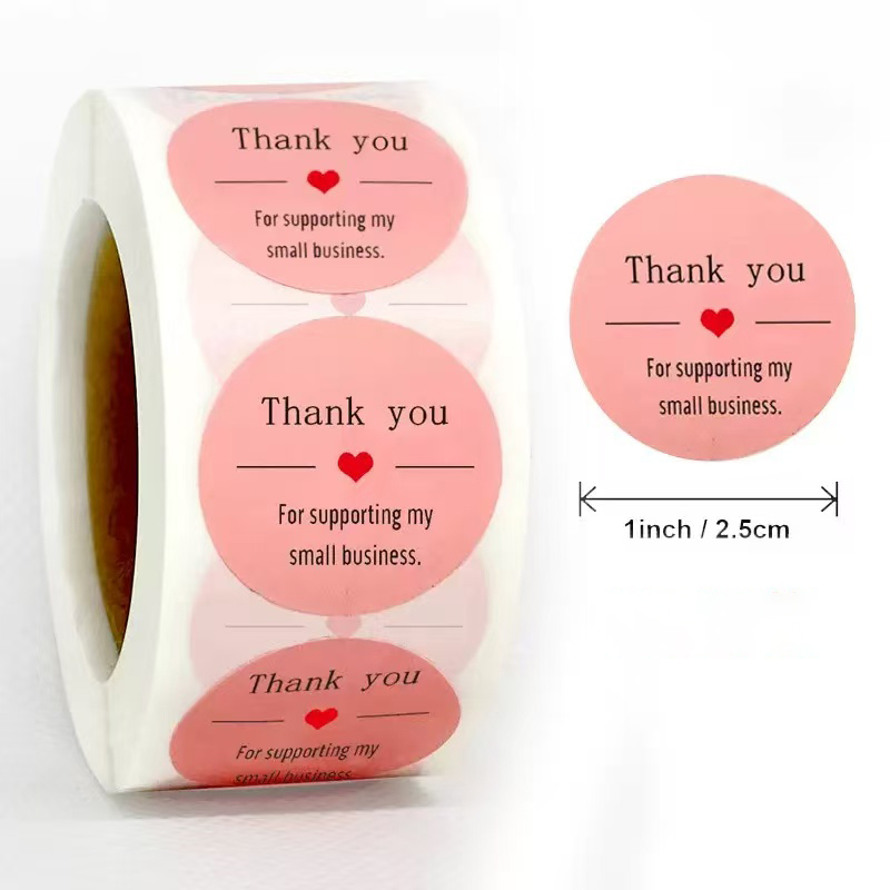 私の中小企業をサポートしていただきありがとうございますステッ - Sticker Label Roll のレビューと価格