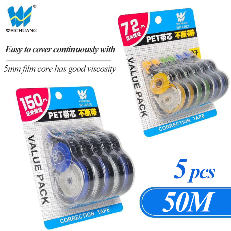 6 ピース/セット学校修正テープローラーシンプルな事務用品文 - Correction Tape Roller のレビューと価格