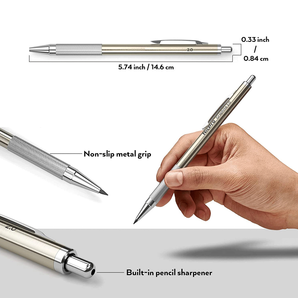 2.0mm 2B シャープペンシル 自動描画ペンシル カラー - Ideal Stationery & Office Supply のレビューと価格