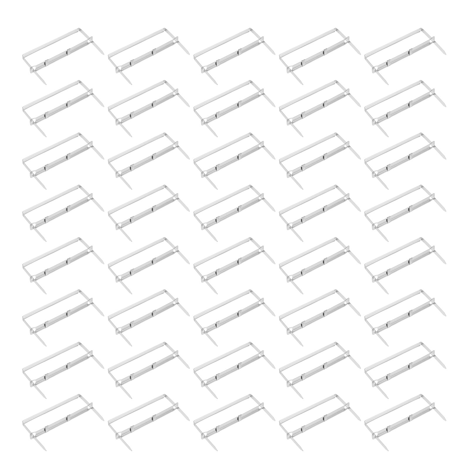 50個入り 2穴パンチプロングペーパーファスナー 金属製バイ - Binder Clip Assorted のレビューと価格