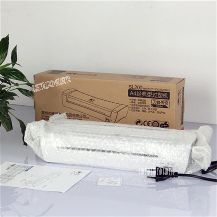 SL200 白 A4 写真ラミネーターオフィスホット & コ - Document Laminator Pouch のレビューと価格