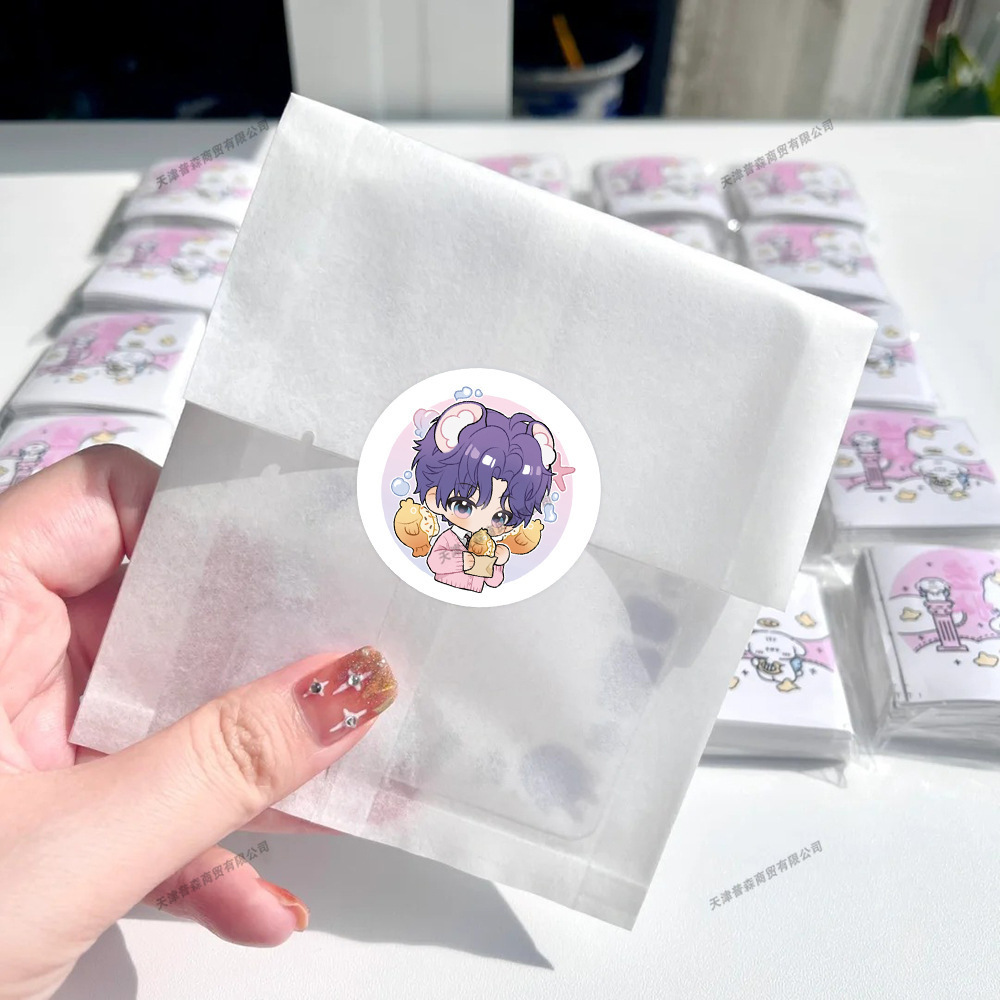 500 個ロールかわいい漫画ステッカーセット愛と深宇宙キャラ - Memo Pad Sticky のレビューと価格