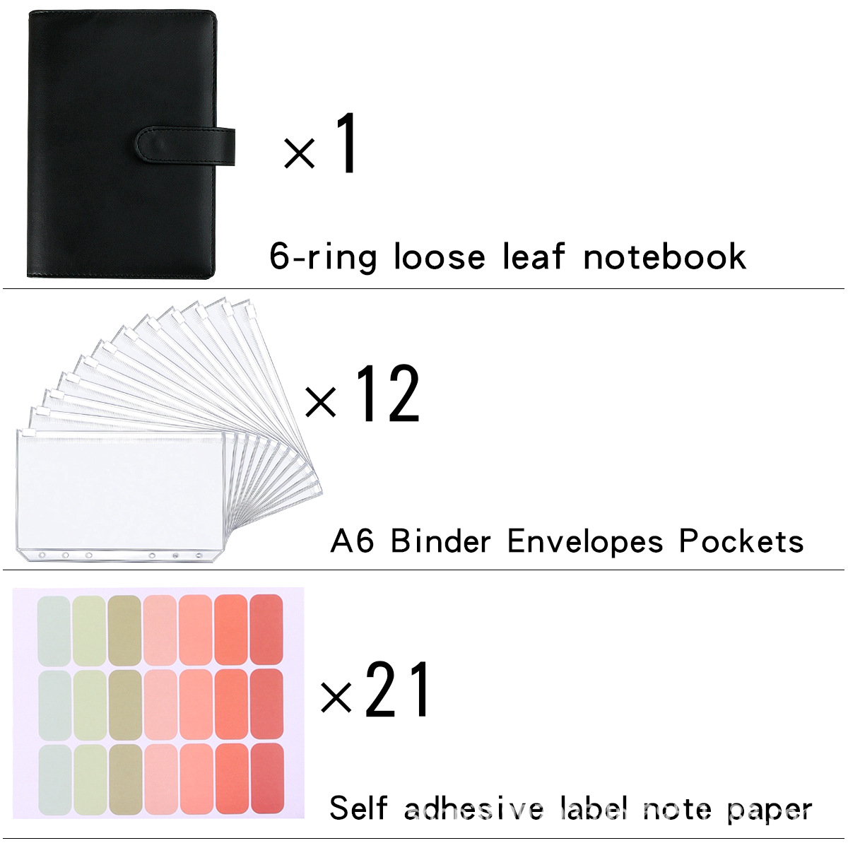A6予算バインダープランナー、12個の現金封筒、12個のa6 - Planner Weekly Budget のレビューと価格