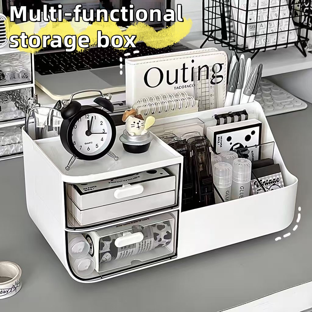 1個入りデスクトップ化粧品オーガナイザー、引き出し付きペンホ - Ideal Stationery & Office Supply のレビューと価格