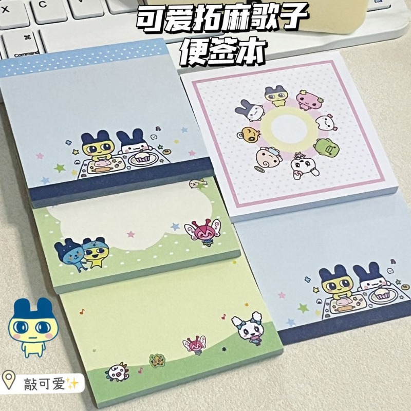 4 個たまごっちマメッチ漫画かわいいパターンメモパッドかわい - Memo Pad Sticky のレビューと価格