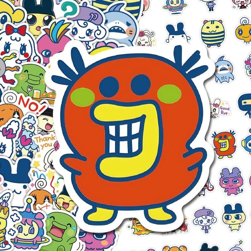 新しいバンダイたまごっちマメッチ楽しい落書きステッカー高色価 - Memo Pad Sticky のレビューと価格