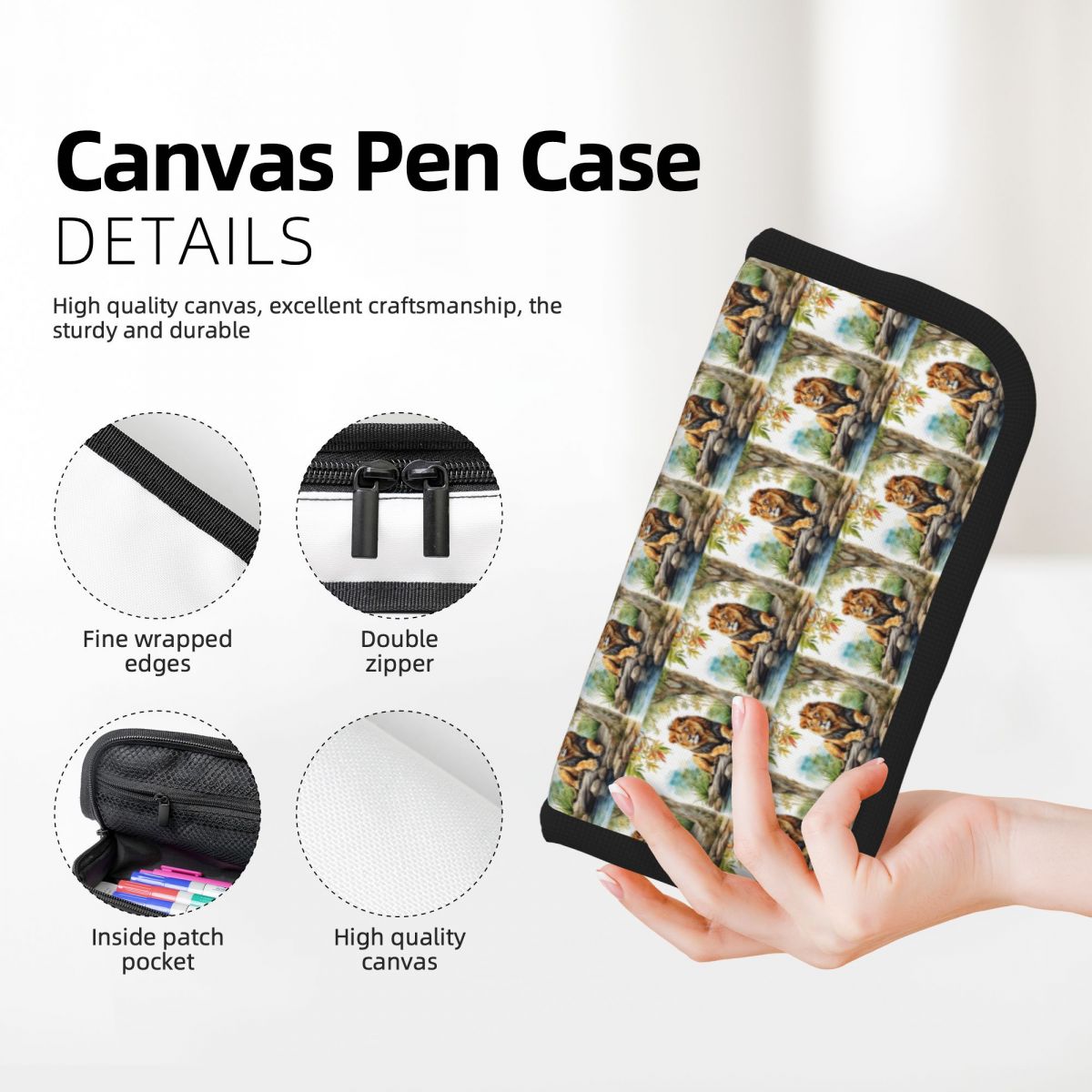 森の中のライオン 学生用鉛筆ケース 学校用ペンボックス 鉛筆 - Lion Stationery & Office Supply(Kunshan)Co.Ltd のレビューと価格