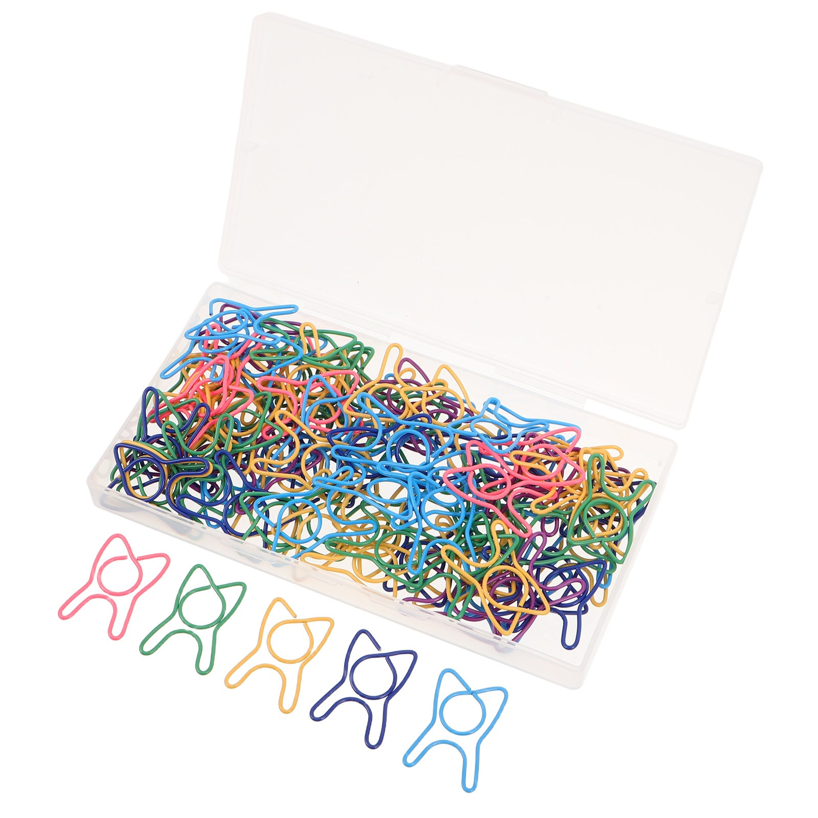 100個のカラフルな歯の形のペーパークリップ装飾文具クリップ - Binder Clip Assorted のレビューと価格