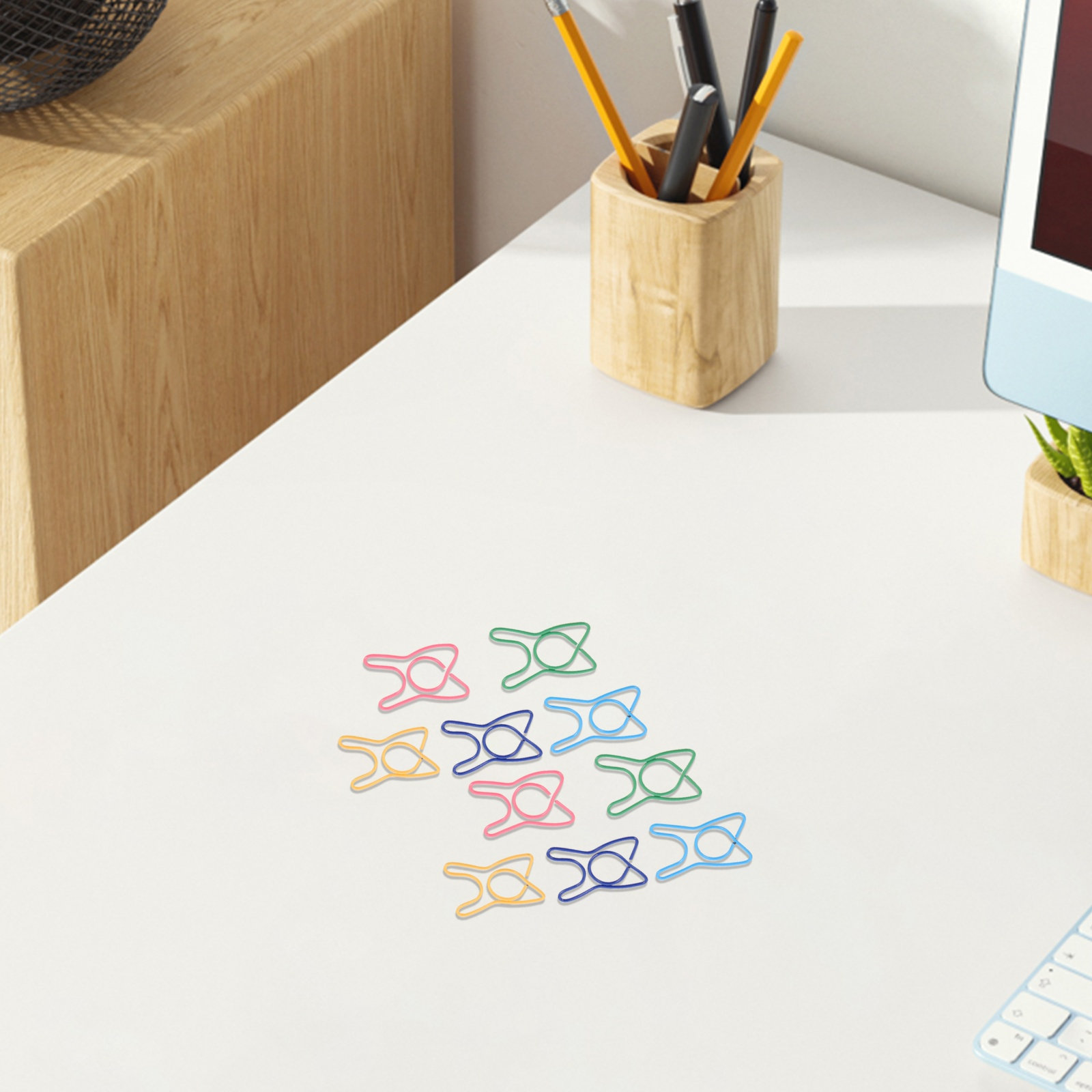 100個のカラフルな歯の形のペーパークリップ装飾文具クリップ - Binder Clip Assorted のレビューと価格
