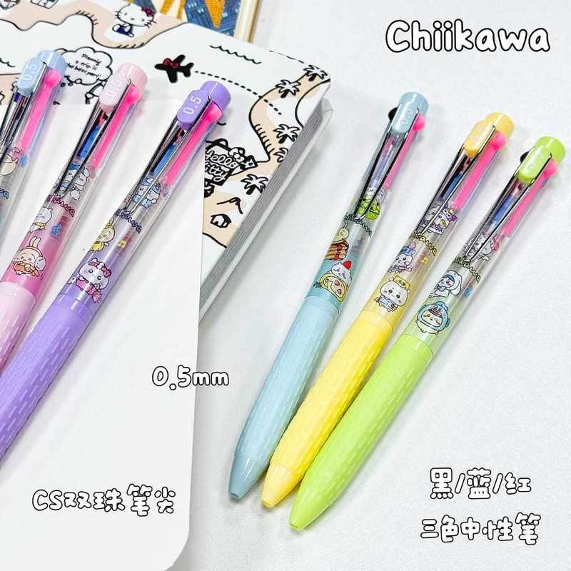 6-36 個 Chiikawa ペン 3 色ボールペン黒赤青 - Stationery Warehouse のレビューと価格